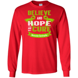 Believe & Hope For A Cure Muscular Dystrophy Awareness Long Sleeve T-Shirt & Crewneck