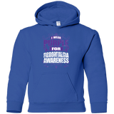 I Wear Purple for Fibromyalgia Awareness! KIDS Hoodie
