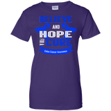 Believe & Hope for a Cure Colon Cancer T-Shirt