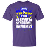 I Wear Blue & Yellow for Down Syndrome Awareness! KIDS t-shirt