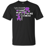 Hope Faith Love Cystic Fibrosis Awareness T-Shirt
