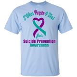 I Wear Purple & Teal!! Suicide Prevention Awareness KIDS t-shirt