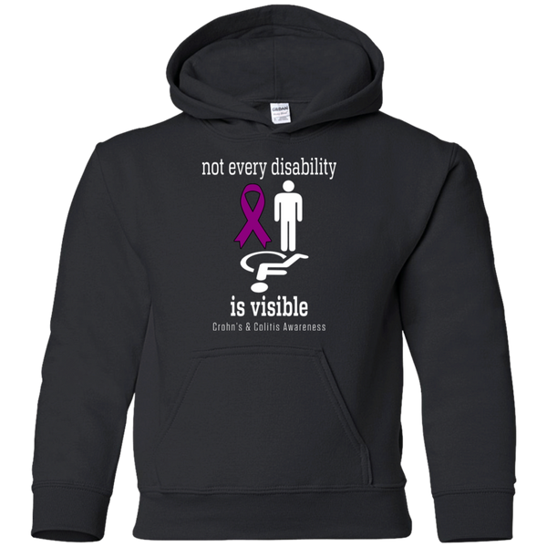 Not every disability is visible! Crohn’s & Colitis Awareness KIDS Hoodie