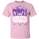 I Wear Purple for Colitis Awareness! KIDS t-shirt