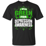 I Wear Green for Depression Awareness! KIDS t-shirt