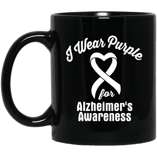 I wear Purple for Alzheimer's Awareness! Mug