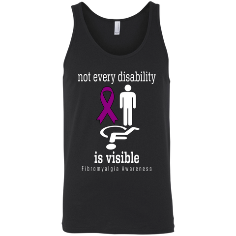 Not every disability is visible! Fibromyalgia Awareness Tank Top - The Awareness Store