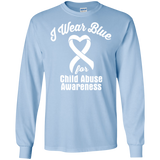 I Wear Blue! Child Abuse Awareness Long Sleeve T-Shirt