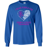 I wear Purple for Crohn's & Colitis Long Sleeved & Sweater - The Awareness Store