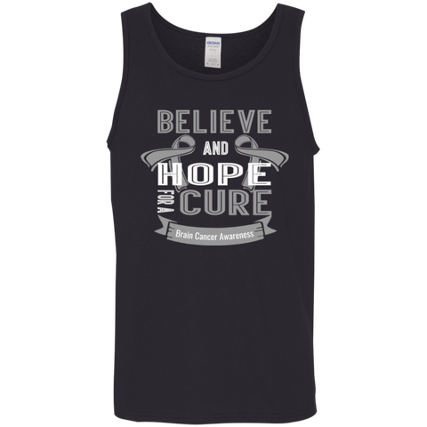 Believe & Hope for a cure! Brain Cancer Awareness Tank Top - The Awareness Store