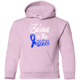 Believe in the cure Colon Cancer Awareness Kids Hoodie