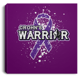 Warrior! Crohn's Awareness Canvas