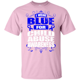 I Wear Blue for Child Abuse Awareness! KIDS t-shirt