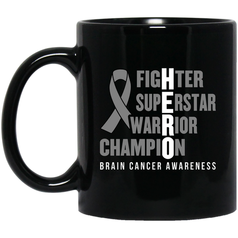 HERO! Brain Cancer Awareness Mug - The Awareness Store