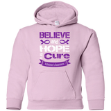 Believe & Hope for a Cure! Alzheimer's  Awareness Kids Hoodie