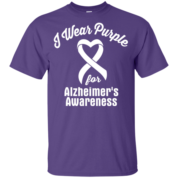 I wear Purple for Alzheimer's Awareness! Kids T-Shirt