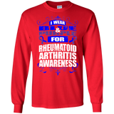 I Wear Blue & Purple for Rheumatoid Arthritis Awareness! Long Sleeve T-Shirt