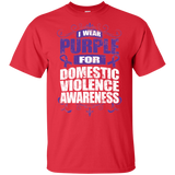 I Wear Purple for Domestic Violence Awareness! KIDS t-shirt