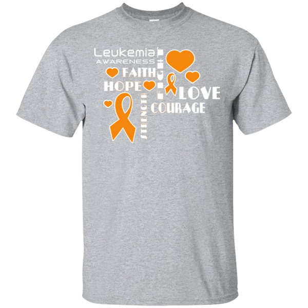 Faith Hope Love Leukemia Awareness T-Shirt