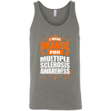 I Wear Orange for MS Awareness! Tank Top - The Awareness Store