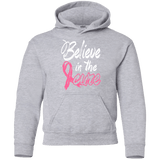 Believe in the cure Breast Cancer Awareness Kids Hoodie