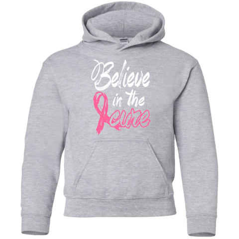 Believe in the cure Breast Cancer Awareness Kids Hoodie - The Awareness Store