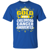 I Wear Gold for Childhood Cancer Awareness! KIDS t-shirt
