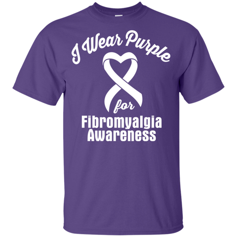 I Wear Purple for Fibromyalgia Awareness... KIDS T-shirt - The Awareness Store