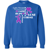 Hope Faith Love Cystic Fibrosis Awareness Long sleeve & Sweater