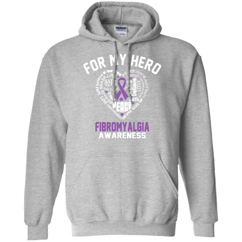 For My Hero Fibromyalgia Awareness Hoodie - The Awareness Store