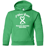 I Wear Green for Muscular Dystrophy Awareness... Kids Hoodie!