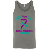 I Wear Purple & Teal!! Suicide Prevention Awareness Tank Top