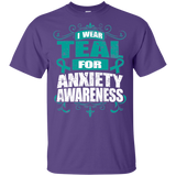 I Wear Teal for Anxiety Awareness! KIDS t-shirt