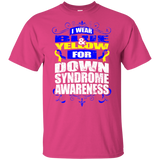 I Wear Blue & Yellow for Down Syndrome Awareness! KIDS t-shirt