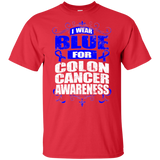 I Wear Blue for Colon Cancer Awareness! KIDS t-shirt - The Awareness Store