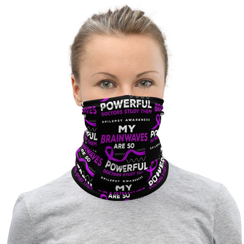 Epilepsy Awareness Doctors Study My Brainwaves Face Mask / Neck Gaiter - The Awareness Store