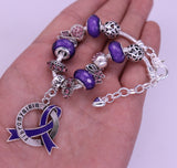 Fibromyalgia Awareness Luxury Charm Bracelet