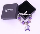Fibromyalgia Awareness Luxury Charm Bracelet