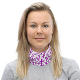 Fibromyalgia Awareness Ribbon Pattern Face Mask / Neck Gaiter