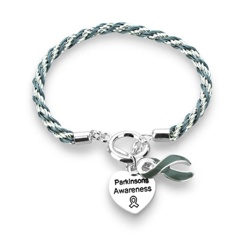 Parkinson's Heart Charm Bracelet