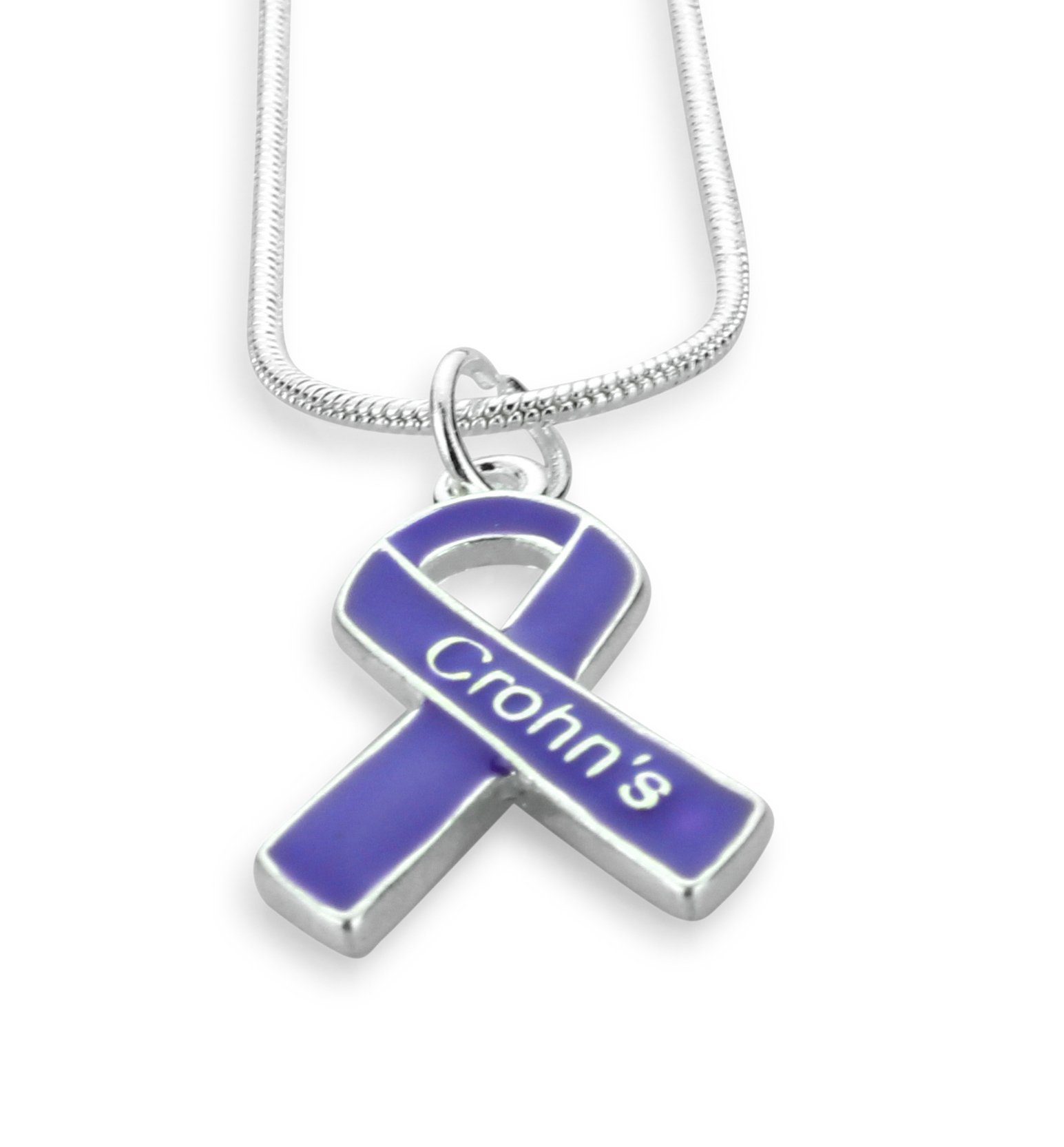 Crohn's Ribbon Necklace | The Awareness Store