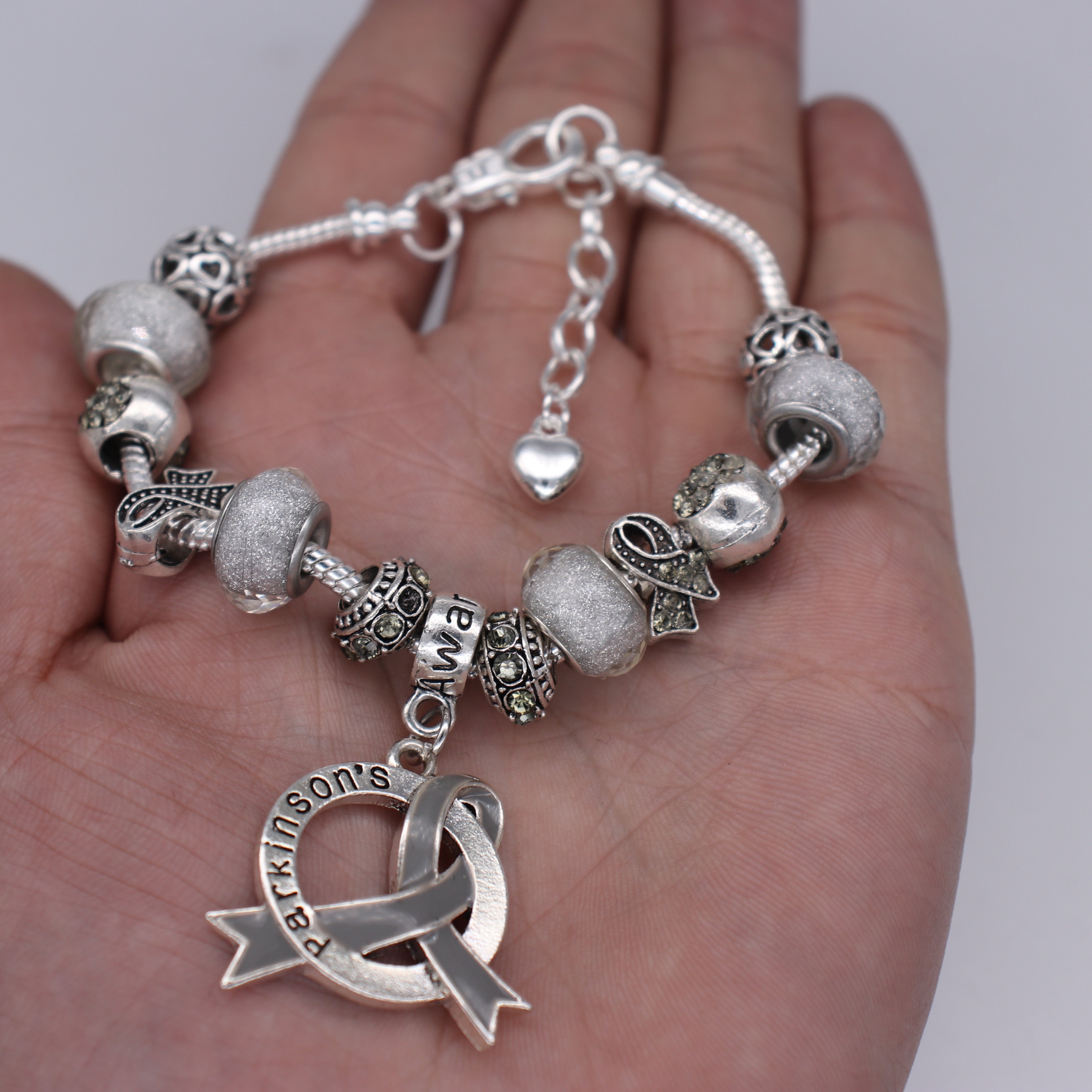 Parkinsons Awareness Luxury Charm Bracelet