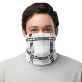 Lung Cancer Awareness Tartan Pattern Face Mask / Neck Gaiter