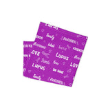 Lupus Awareness Love and Be Kind Word Pattern Face Mask / Neck Gaiter