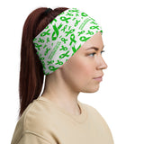 Mental Health Awareness Ribbon Pattern Face Mask / Neck Gaiter