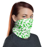 Mental Health Awareness Ribbon Pattern Face Mask / Neck Gaiter