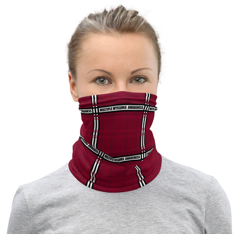 Multiple Myeloma Awareness Tartan Pattern Face Mask / Neck Gaiter - The Awareness Store