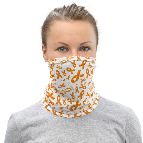 Multiple Sclerosis Awareness Ribbon Pattern Face Mask / Neck Gaiter - The Awareness Store