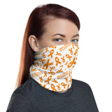 Multiple Sclerosis Awareness Ribbon Pattern Face Mask / Neck Gaiter