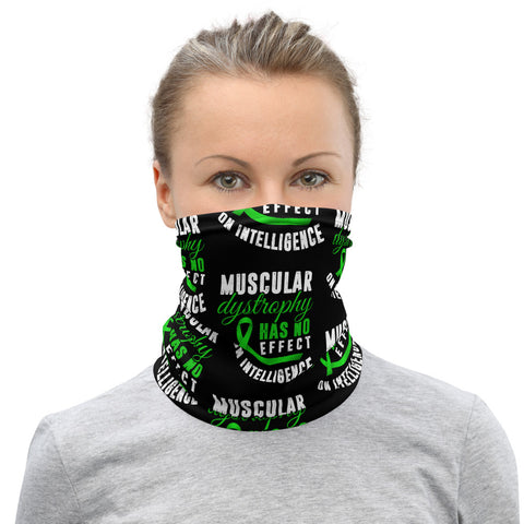 Muscular Dystrophy Awareness Has No Effect On Intelligence Face Mask / Neck Gaiter - The Awareness Store